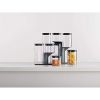 Dry food storage box set with stand; set of 5; gray